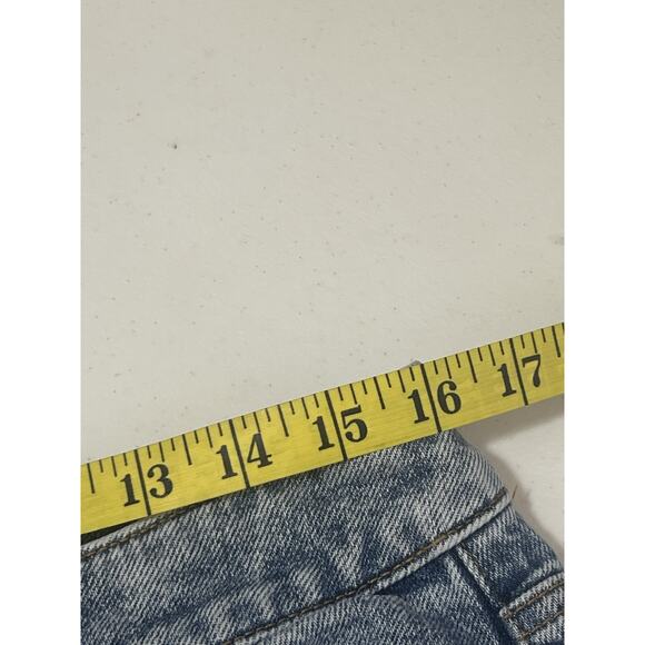 Talbots Women’s Distressed Size 10 High Wast Relaxed Fit Straight Leg Blue Jeans - Picture 5 of 10